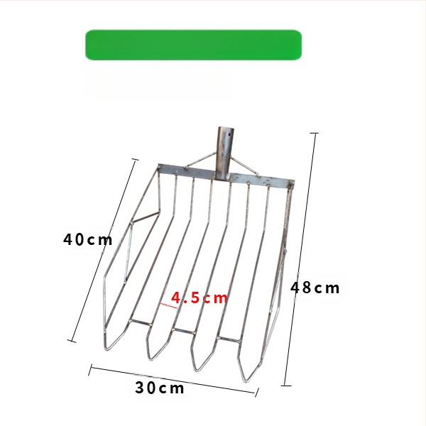 Kukurūzų šluotelės ir šakutės rinkinys — aukšto anglies plieno galva, medinė rankena, modelis BD-YM002, GRANPA