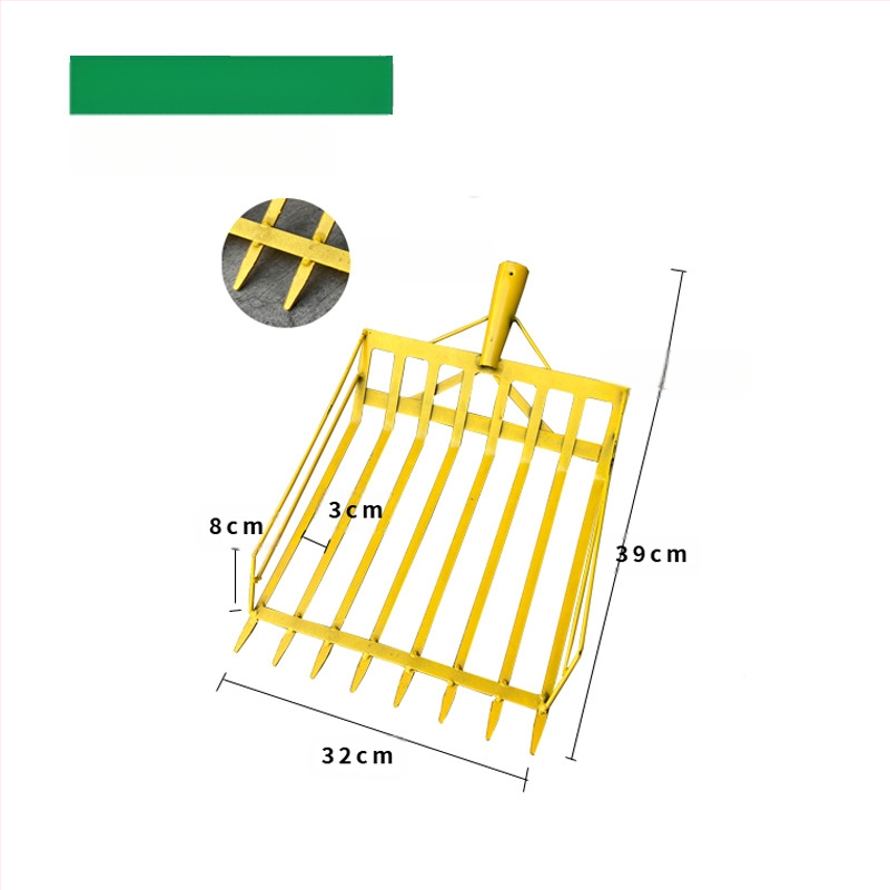 Kukurūzų šluotelės ir šakutės rinkinys — aukšto anglies plieno galva, medinė rankena, modelis BD-YM002, GRANPA
