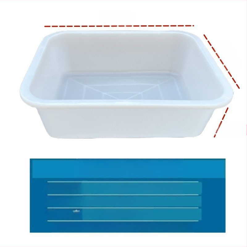 Ορθογώνια πλαστική λεκάνη, πτυσσόμενη, μοντέλο 08888