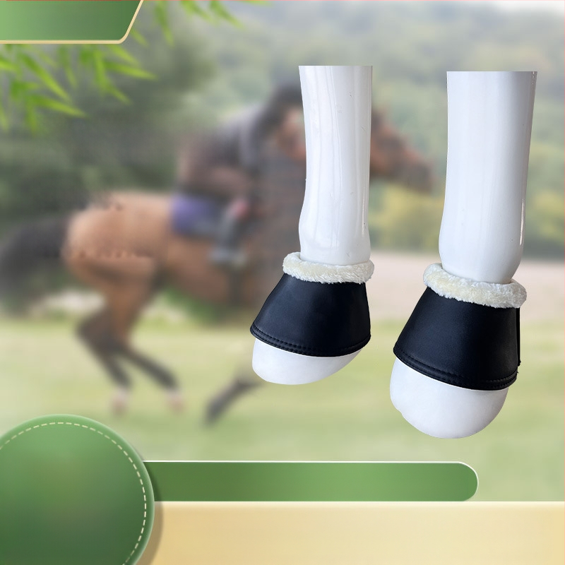 Защитно покритие за подкови — ударопоглъщащо, износоустойчиво, предпазващо китката; PU кожа, имитираща козья кожа; бутилен каучук; изкуствена вълна; възможност за обработка и персонализиране