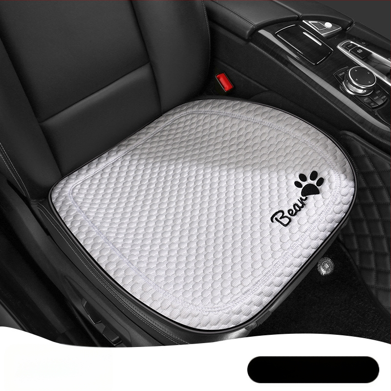 Κάλυμμα καθίσματος αυτοκινήτου για όλες τις εποχές, επίπεδος και απλός σχεδιασμός, επιφάνεια πολυεστέρα, γέμισμα δροσερό μετάξι.