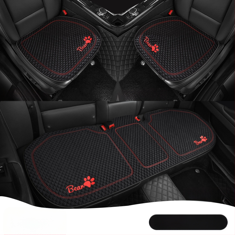 Κάλυμμα καθίσματος αυτοκινήτου για όλες τις εποχές, επίπεδος και απλός σχεδιασμός, επιφάνεια πολυεστέρα, γέμισμα δροσερό μετάξι.