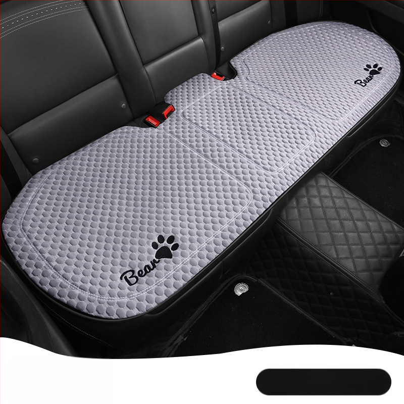 Κάλυμμα καθίσματος αυτοκινήτου για όλες τις εποχές, επίπεδος και απλός σχεδιασμός, επιφάνεια πολυεστέρα, γέμισμα δροσερό μετάξι.