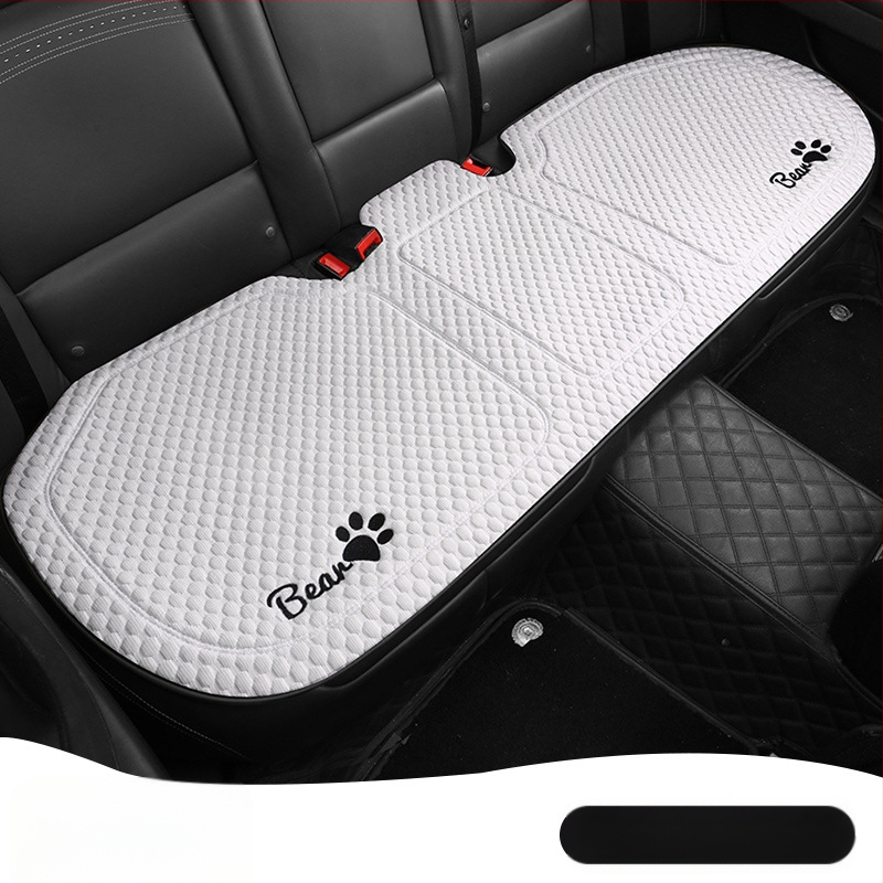 Κάλυμμα καθίσματος αυτοκινήτου για όλες τις εποχές, επίπεδος και απλός σχεδιασμός, επιφάνεια πολυεστέρα, γέμισμα δροσερό μετάξι.