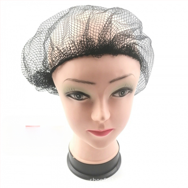 Vienkartinė plaukų tinklo skrybelė visai galvai, megzta tinklinė skrybėlė (medžiaga: audinys; procesas: mezgimas; skirta vyrams ir moterims; gamybos numeris: 003; pakuotė: masinė)