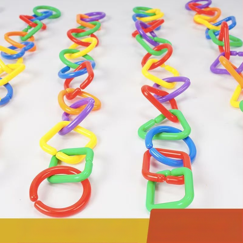 Plastmasas kaklarota ar blokiem bērniem 4–6 gadi; 38–50 gabali; DIY iespējams