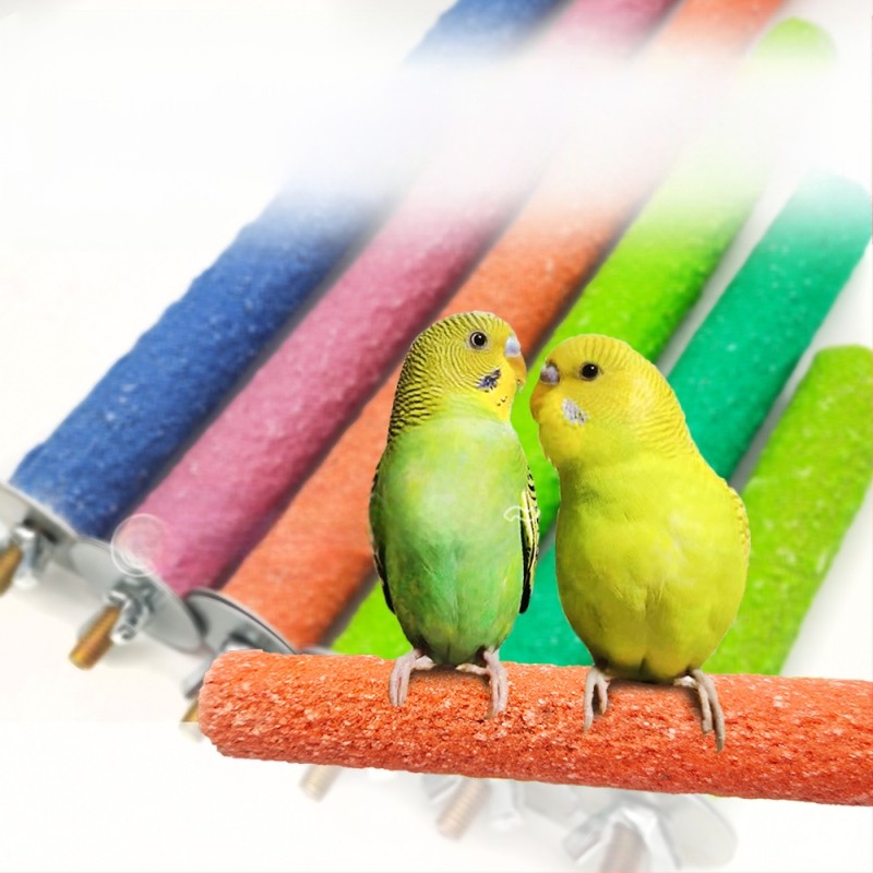 Играчки за папагали и птици с дъвчащи дървени пръчки, дървени стойки за пръчки и барове с тигров модел за клетки за птици (Материал: Друг; Произход: Друг; Импорт: Не)