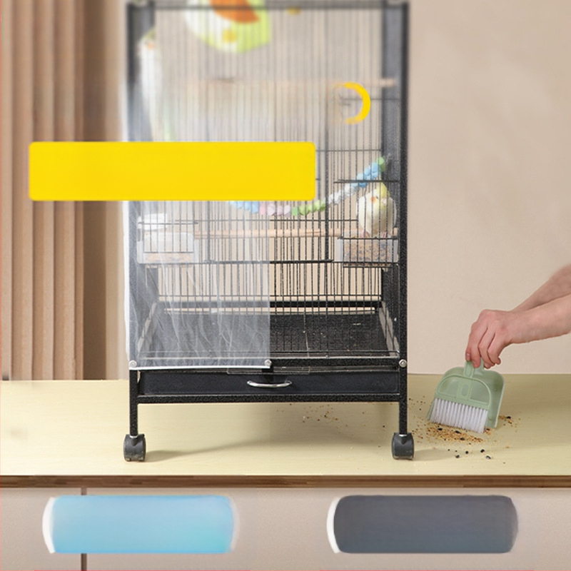 Putnu būra aizsargsegums pret šļakatām – caurspīdīgs, vēja izturīgs, ar režģa konstrukciju