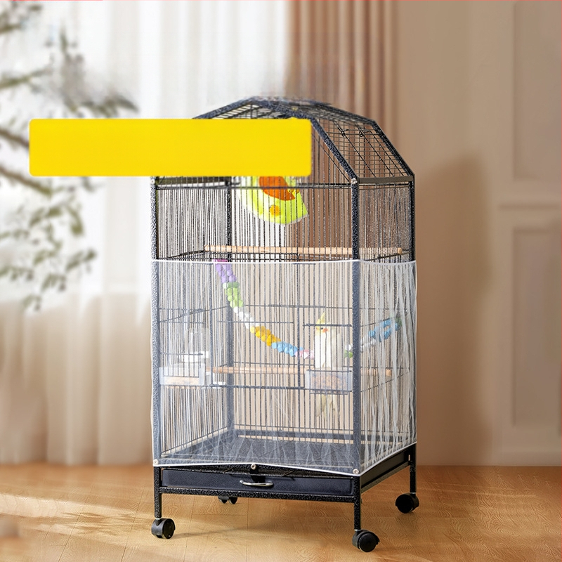 Putnu būra aizsargsegums pret šļakatām – caurspīdīgs, vēja izturīgs, ar režģa konstrukciju