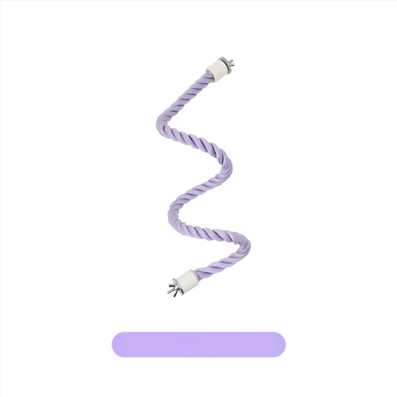 Papūgos sūpynės virvė - medvilninė kopimo žaislas su fiksuotais galais, modelis Jt95661, skirtas paukščiams, kilmė Shandong