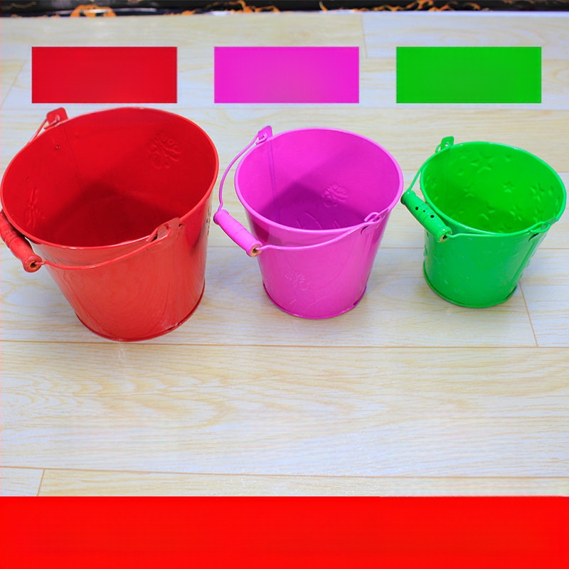 Pludmales smilšu rotaļu komplekts ar dzelzs lāpstu un spaini, dārza instrumenti, vecums 4–6 gadi 11.13.15