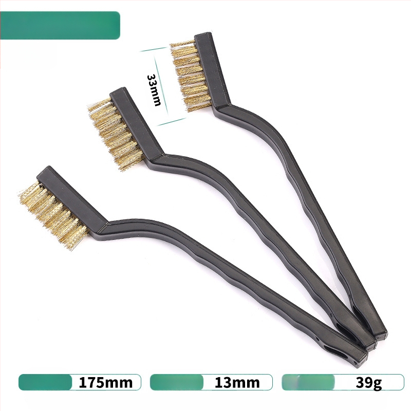 Петчастен комплект почистващи четки за кухненска газова плита и пролуки на аспиратор — отстраняване на котлен камък и мазнини, метални четки