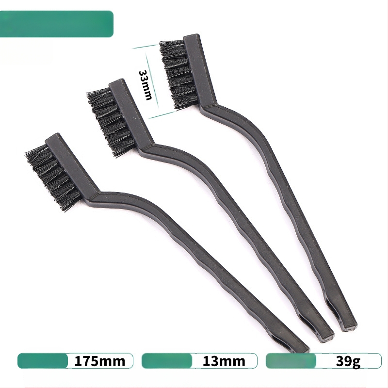 Петчастен комплект почистващи четки за кухненска газова плита и пролуки на аспиратор — отстраняване на котлен камък и мазнини, метални четки