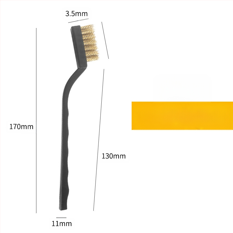 Петчастен комплект почистващи четки за кухненска газова плита и пролуки на аспиратор — отстраняване на котлен камък и мазнини, метални четки