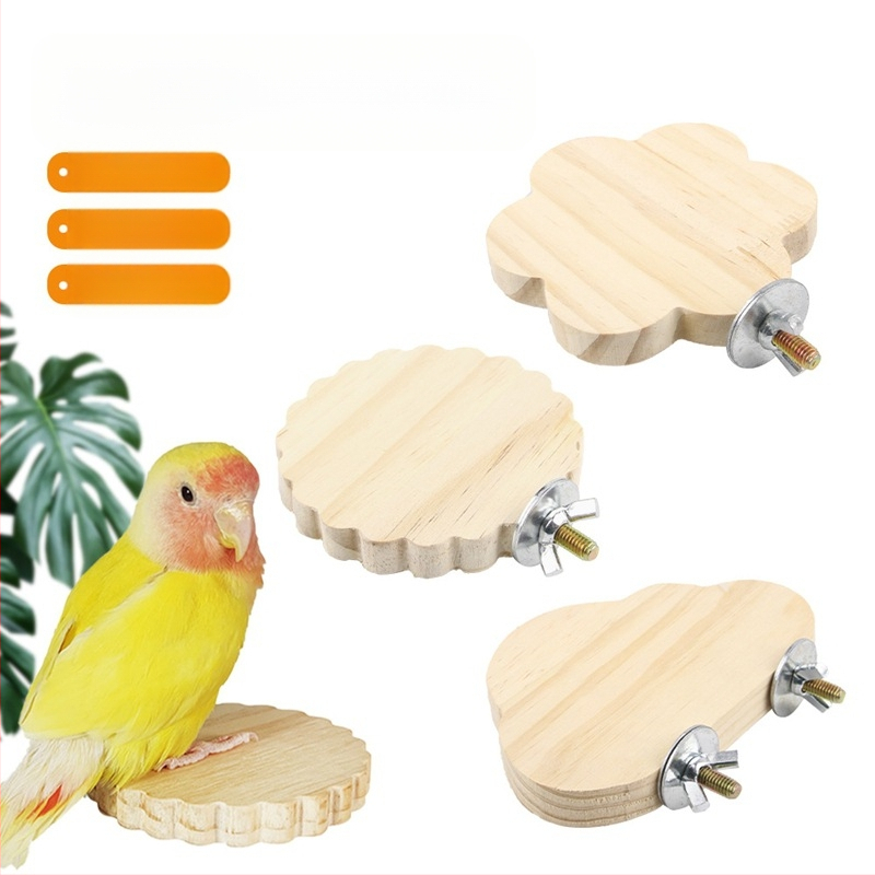 Medinė platforma paukščiams narve — šuolio ir poilsio platforma naminiams gyvūnėliams (Prekės kodas: 240711007; Importuotas: Ne; Rūšis: Paukštis)