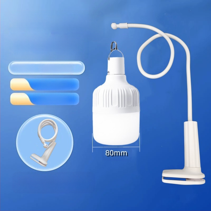 Φορτιζόμενος με USB λαμπτήρας LED για περίπτερο νυχτερινής αγοράς, με βάση και ρυθμιζόμενη φωτεινότητα