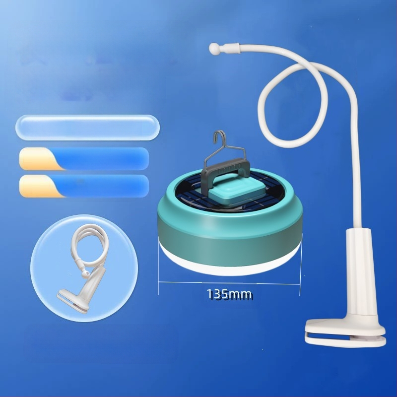 Φορτιζόμενος με USB λαμπτήρας LED για περίπτερο νυχτερινής αγοράς, με βάση και ρυθμιζόμενη φωτεινότητα