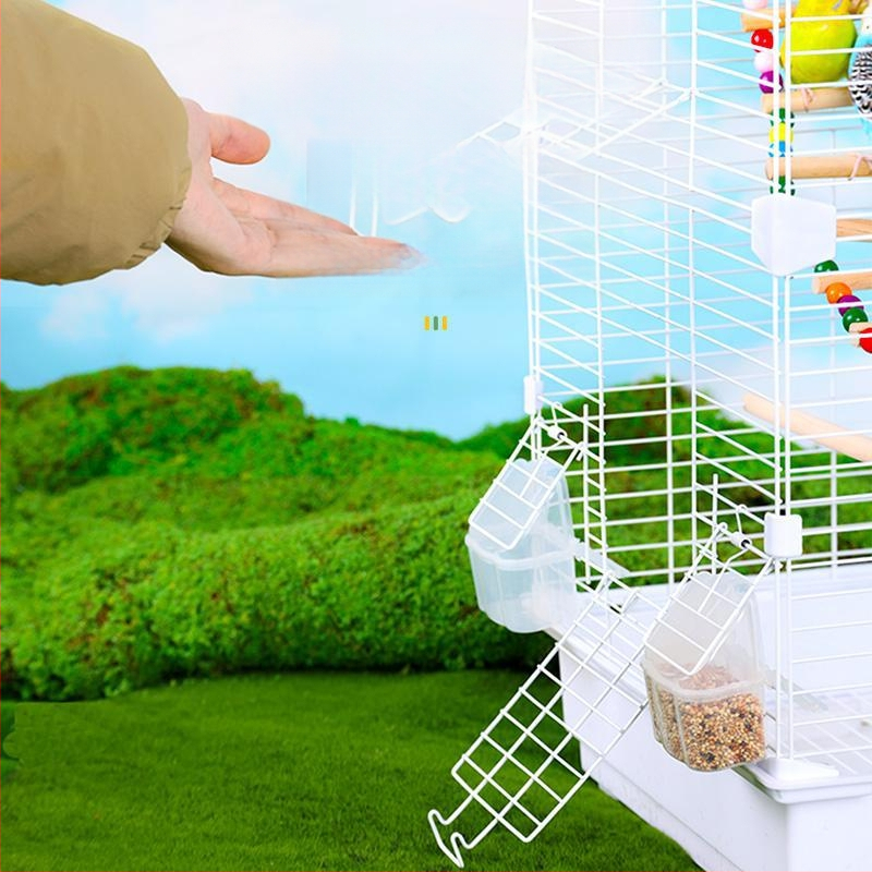 Клетка за папагали във вилен стил, метална конструкция, марка Running Around, подходяща за птици