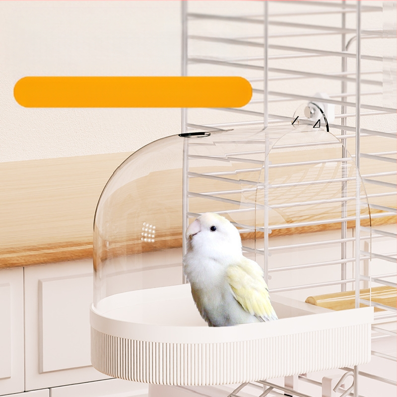 Птична купалня за папагали и малки птици – мотив тигрова кожа и пион, стил Черна феникс