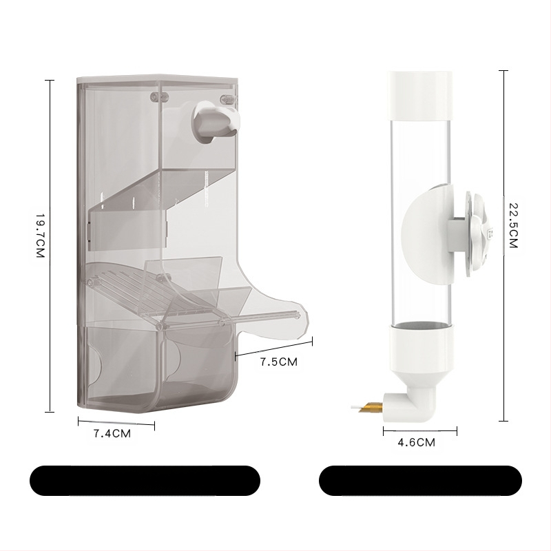 Putnu automātā ūdens padeve - Plastmasa, Weibi zīmols, 50 gab. iepakojumā, piemērots akvārijam
