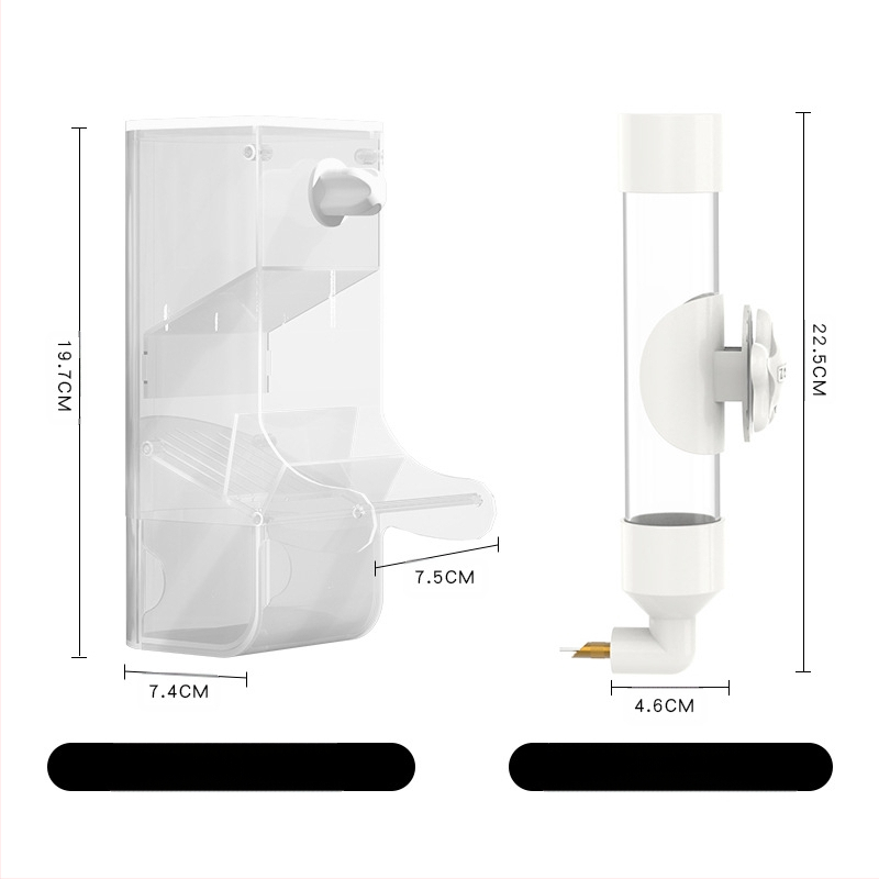 Putnu automātā ūdens padeve - Plastmasa, Weibi zīmols, 50 gab. iepakojumā, piemērots akvārijam