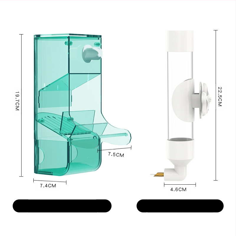 Putnu automātā ūdens padeve - Plastmasa, Weibi zīmols, 50 gab. iepakojumā, piemērots akvārijam