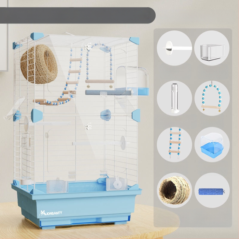 Папагалова клетка – голяма външна прозрачна метална клетка с тава за отпадъци, изработена от нисковъглеродна стоманена тел