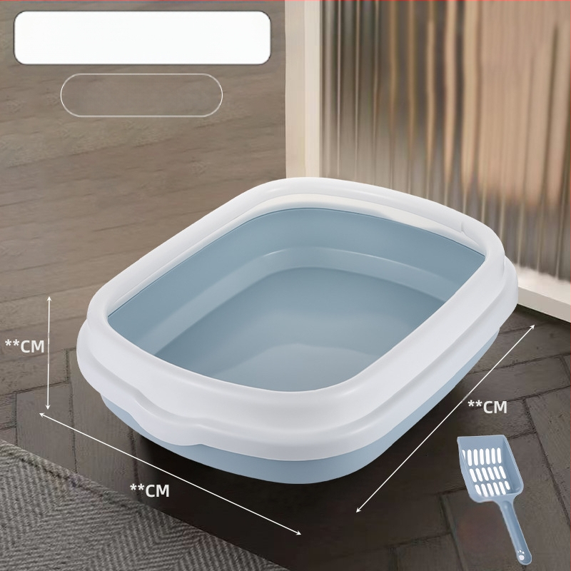 Lopatica za mačji pijesak, poluzatvoren dizajn, spriječava prskanje, odvojiva i periva, PP