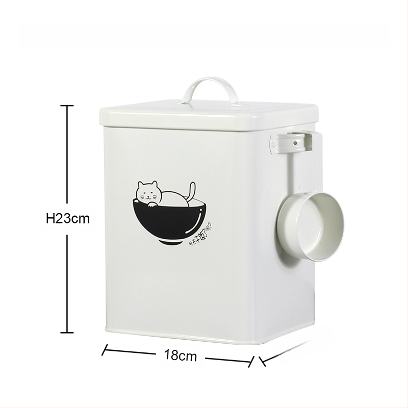 Κάδος αποθήκευσης τροφών κατοικίδιων από γαλβανισμένο μέταλλο, αδιάβροχος, σφραγισμένος, με μεγάλη χωρητικότητα