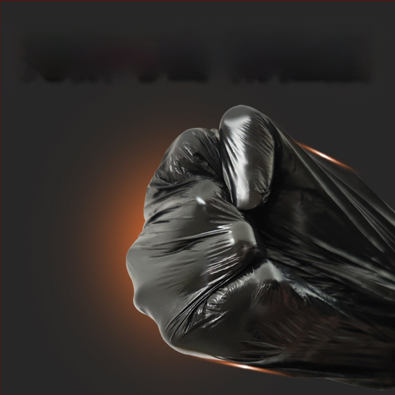 Удебелени PE чанти за отпадъци, плосък отвор, еднократни, 100 броя, за домашна употреба