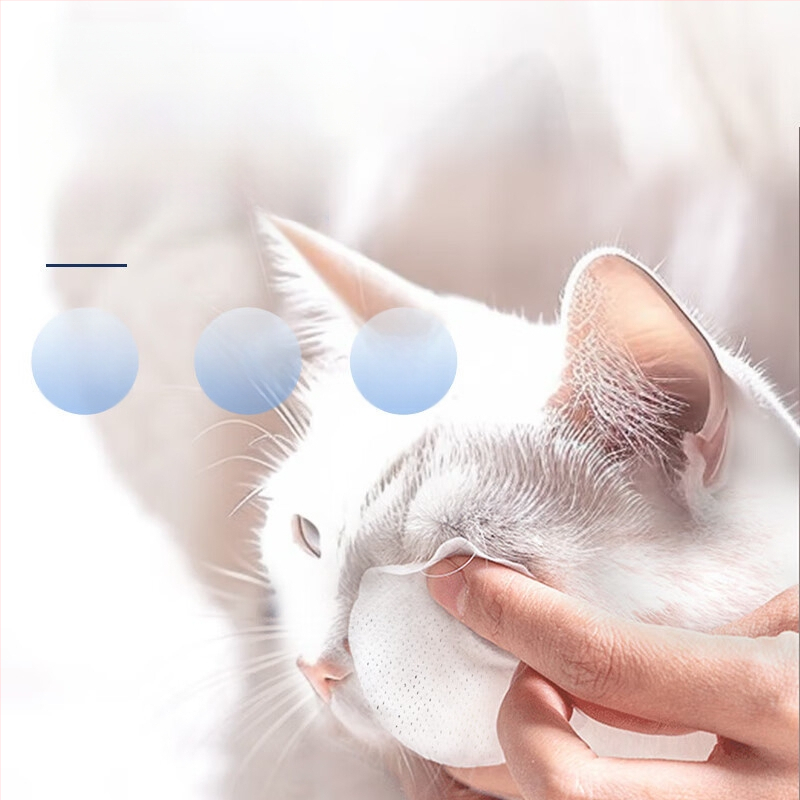 Duolai ammon Υγρά μαντηλάκια για κατοικίδια — για γάτες και σκύλους, φροντίδα ματιών και αυτιών, μη υφαντό ύφασμα, καθαρισμός, καθολική χρήση