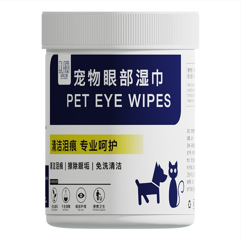 Duolai ammon Υγρά μαντηλάκια για κατοικίδια — για γάτες και σκύλους, φροντίδα ματιών και αυτιών, μη υφαντό ύφασμα, καθαρισμός, καθολική χρήση