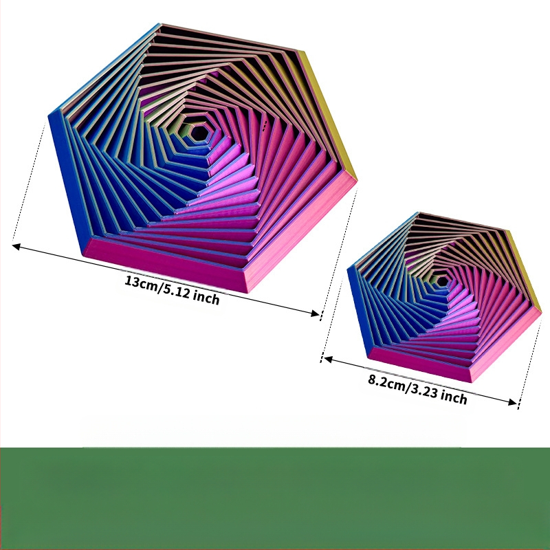 Драконоподобен орнамент за облекчаване на стреса, PLA материал, леене, стил модерно изкуство.