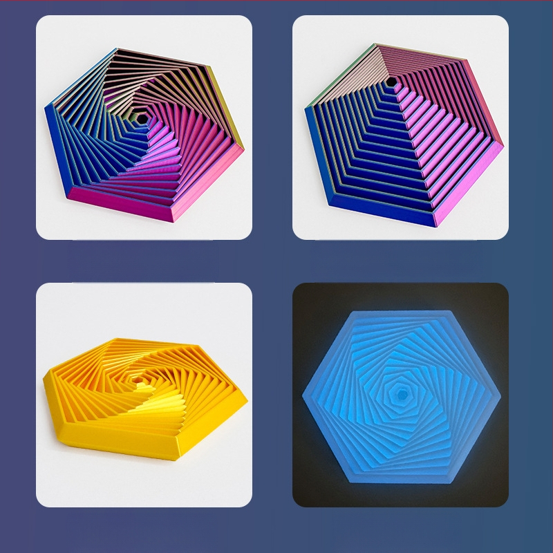 Драконоподобен орнамент за облекчаване на стреса, PLA материал, леене, стил модерно изкуство.