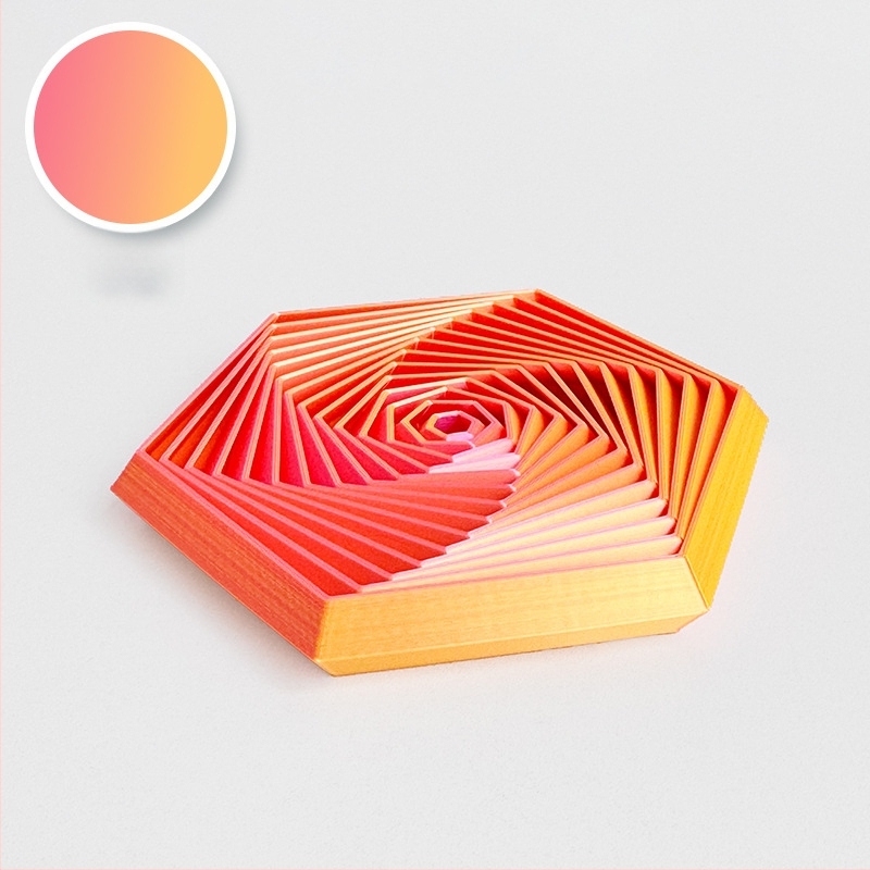 Драконоподобен орнамент за облекчаване на стреса, PLA материал, леене, стил модерно изкуство.