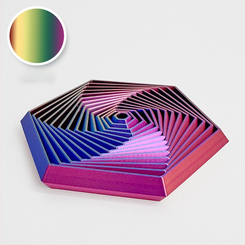 Драконоподобен орнамент за облекчаване на стреса, PLA материал, леене, стил модерно изкуство.