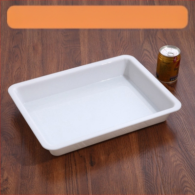 Stačiakampė plastikinė lėkštė mėsai ir delikatesams, kinų stilius