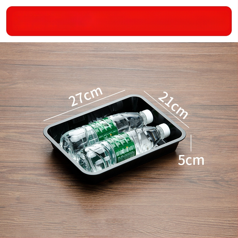 Stačiakampė plastikinė lėkštė mėsai ir delikatesams, kinų stilius