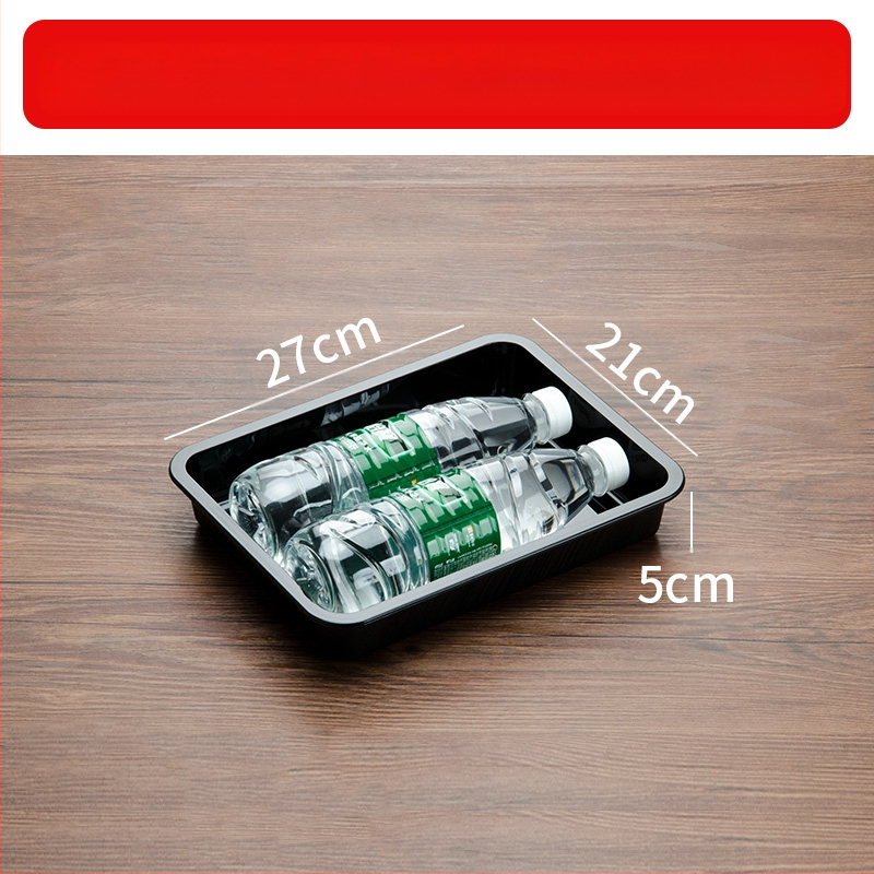 Stačiakampė plastikinė lėkštė mėsai ir delikatesams, kinų stilius