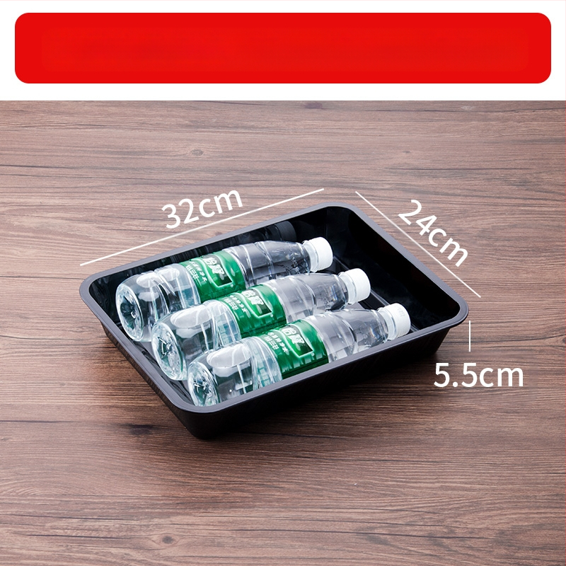 Stačiakampė plastikinė lėkštė mėsai ir delikatesams, kinų stilius