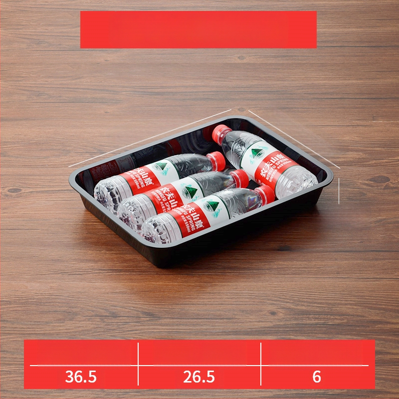 Stačiakampė plastikinė lėkštė mėsai ir delikatesams, kinų stilius