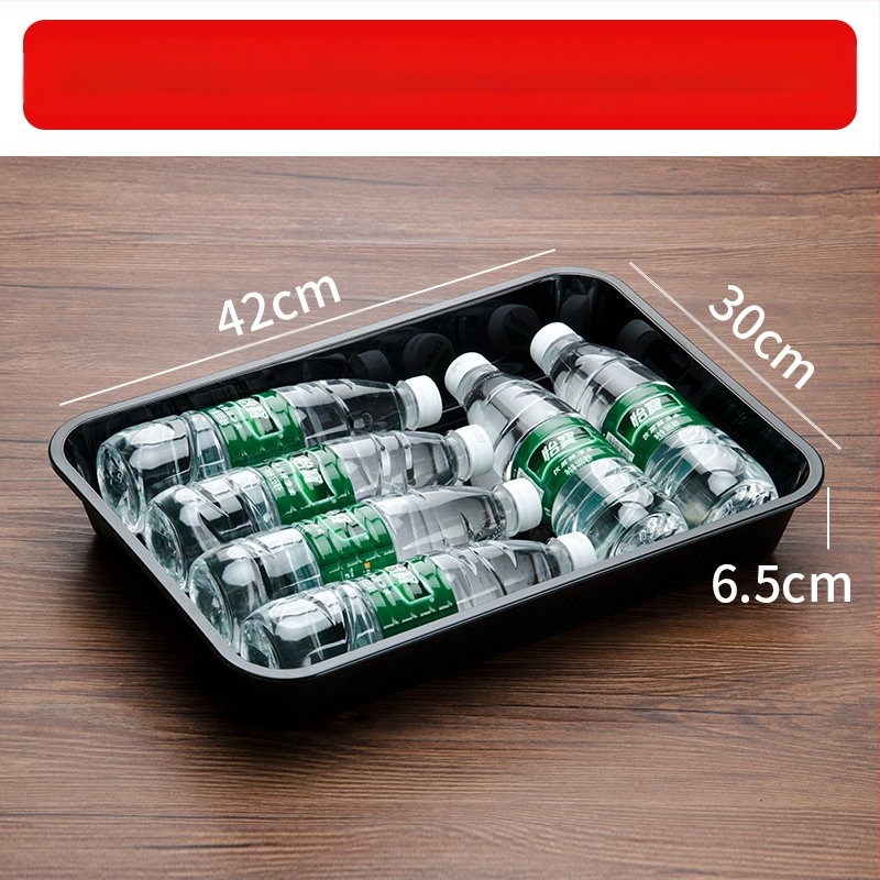 Stačiakampė plastikinė lėkštė mėsai ir delikatesams, kinų stilius