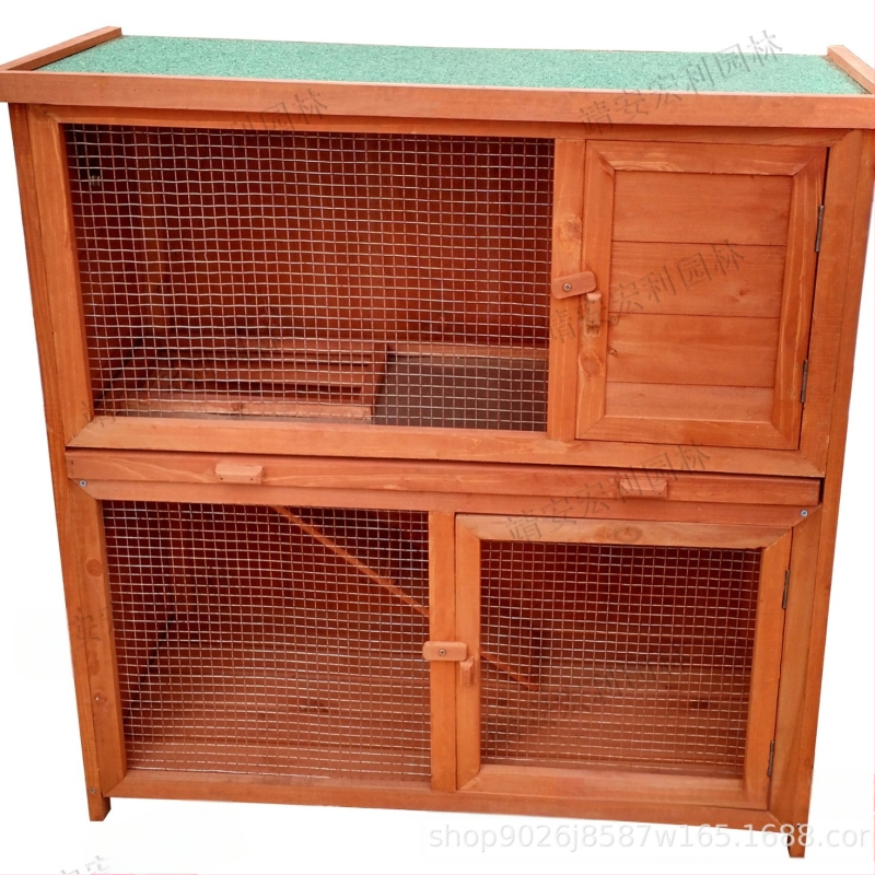 Дървена клетка за зайци, дом за домашни любимци и гнездо — марка: Друга