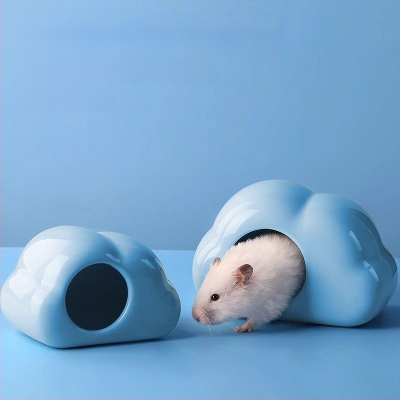 Keramikā ligzda hamsteram mākoņa formā – dzesēšana un karstuma novadīšana