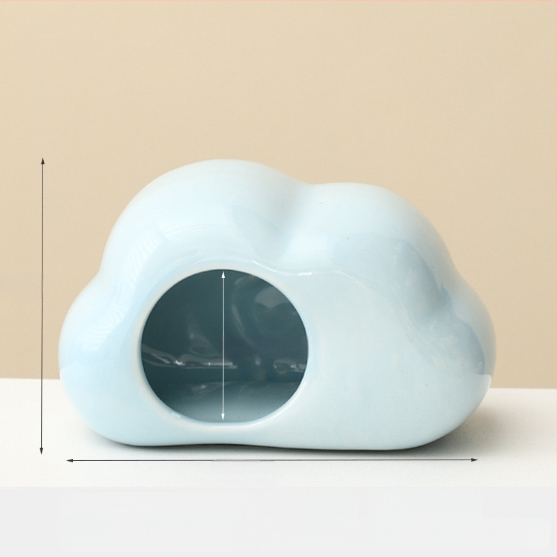 Keramikā ligzda hamsteram mākoņa formā – dzesēšana un karstuma novadīšana