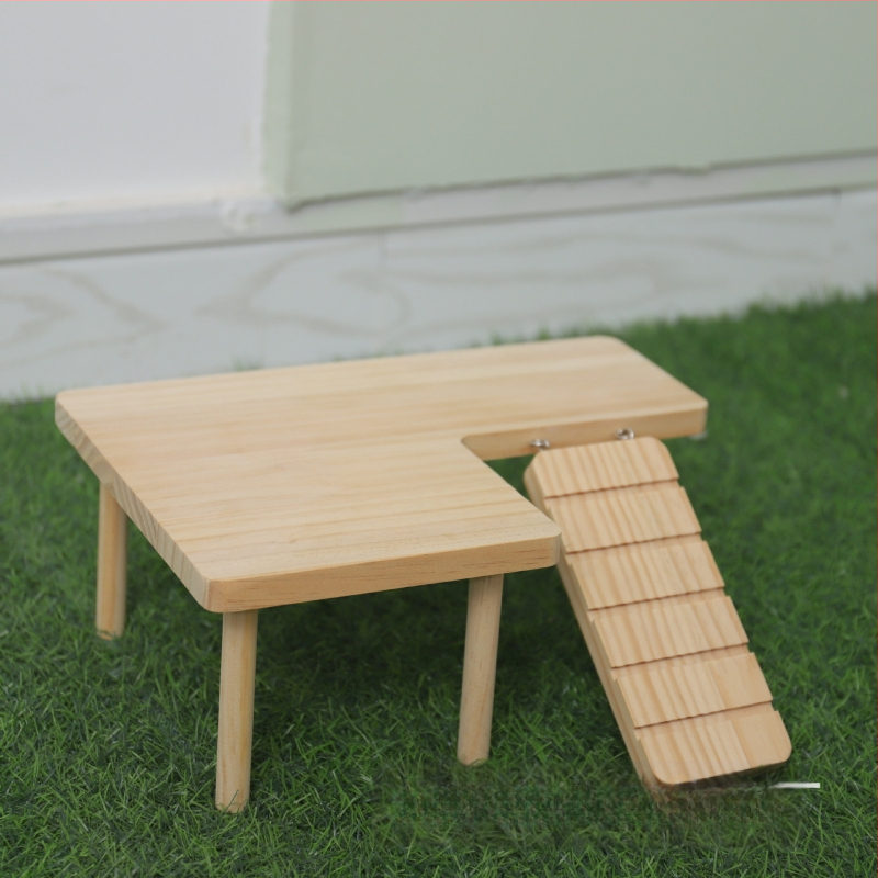 Koka divstāvu kāpšanas platforma hamsteriem un citiem maziem mājdzīvniekiem • Materiāls: koks • Zīmols: Huifa • Kategorija: Mājdzīvnieku piederumi