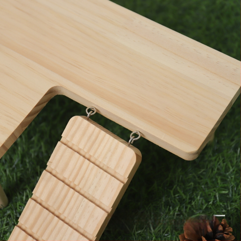 Koka divstāvu kāpšanas platforma hamsteriem un citiem maziem mājdzīvniekiem • Materiāls: koks • Zīmols: Huifa • Kategorija: Mājdzīvnieku piederumi