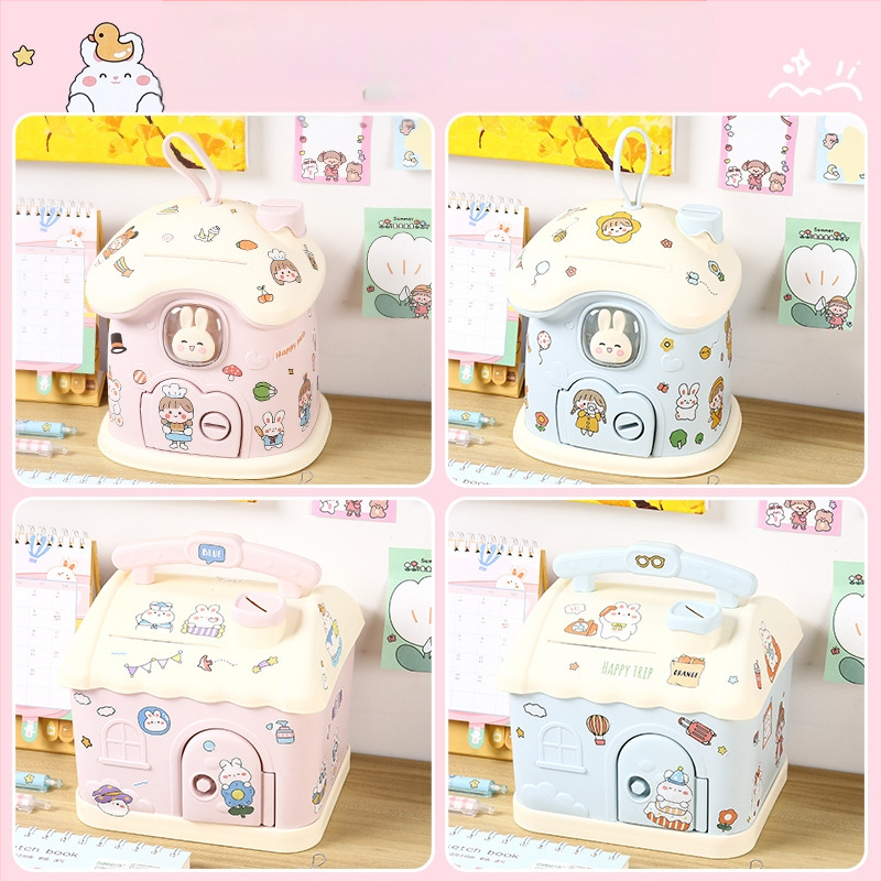 Meow Ear Карикатурна пластмасова детска касичка – блистерна опаковка