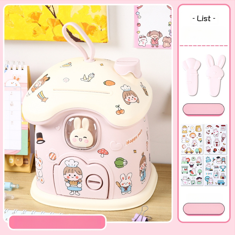 Meow Ear Карикатурна пластмасова детска касичка – блистерна опаковка