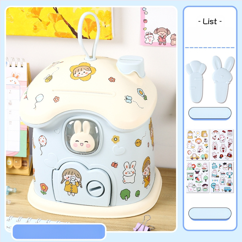 Meow Ear Карикатурна пластмасова детска касичка – блистерна опаковка